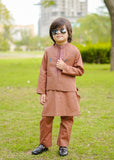 Marmalade Orange Waistcoat Suit-AHW-005