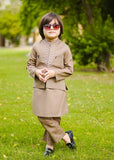 Pine Brown Waistcoat Suit-AHW-004