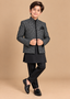 Elegant black Prince Coat Suit - P 102