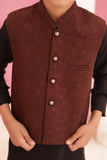 Coffee Brown Waistcoat Suit EW10