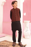 Coffee Brown Waistcoat Suit EW10