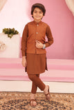 Almond Brown Waistcoat Suit EW06