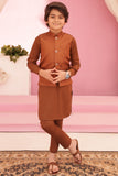 Almond Brown Waistcoat Suit EW06