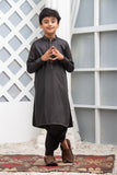 Dark Grey Blended Kameez Shalwar - D2